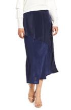 Women's Bp Satin Midi Skirt, Size - Blue