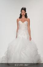 Women's Matthew Christopher 'adrianna' Embellished Strapless Tulle & Organza Gown