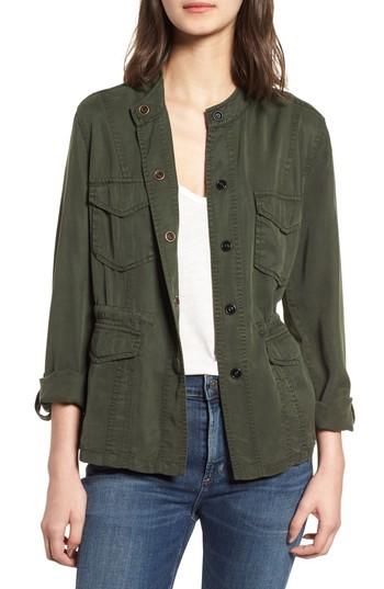 Women's Dear John Denim Cargo Jacket - Green