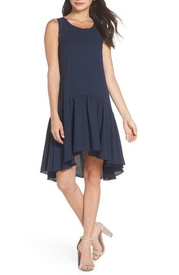 Women's Chelsea28 Ruffle Hem Swing Dress - Blue