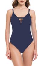 Women's Profile By Gottex Quartzite One-piece Swimsuit - Blue