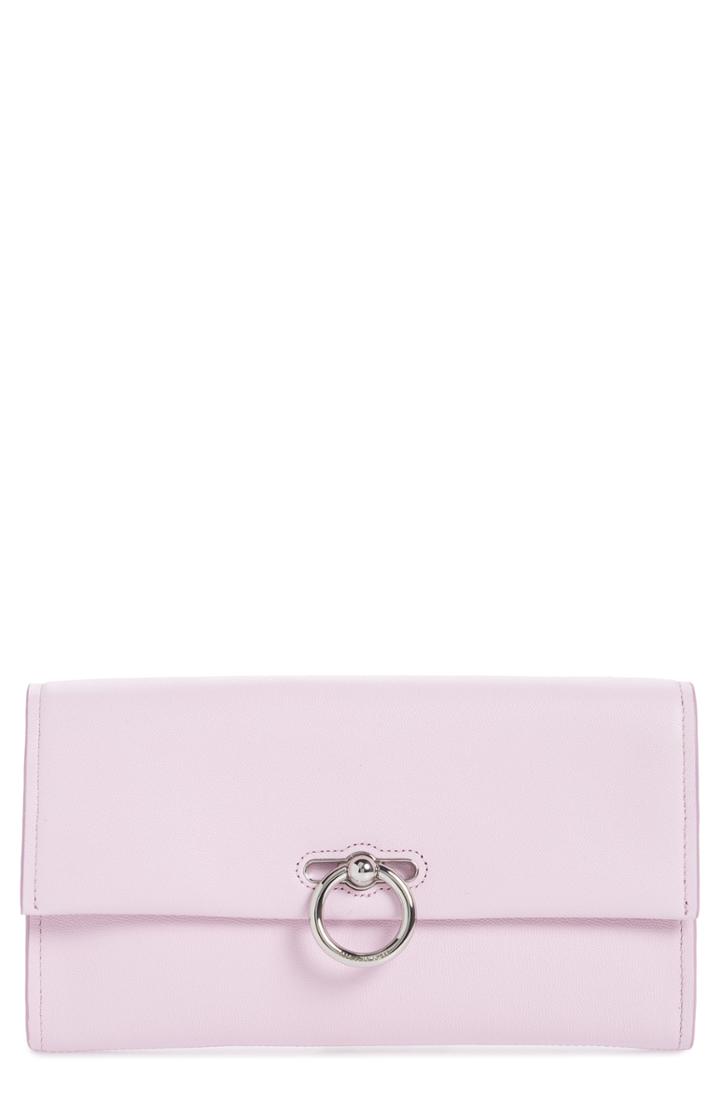 Rebecca Minkoff Jean Leather Clutch - Purple