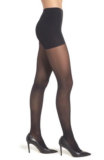 Women's Item M6 Translucent Tights, Size S-l1 - Black