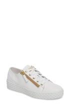 Women's Cycleur De Luxe Mira Side Zip Low Top Sneaker Us / 36eu - White
