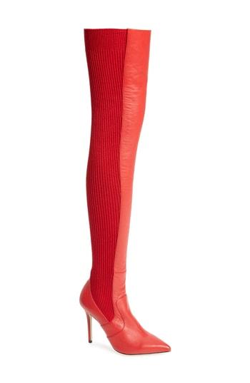 Women's Tony Bianco Dahlia Over The Knee Boot .5 M - Red