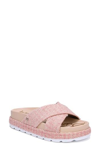 Women's Sam Edelman Sadia Slide Sandal M - Red