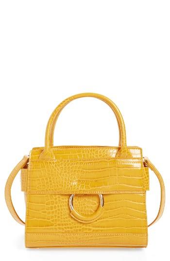 Sam Edelman Mini Chiara Faux Leather Satchel - Yellow