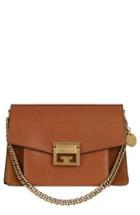 Givenchy Small Gv3 Leather & Suede Crossbody Bag - Brown