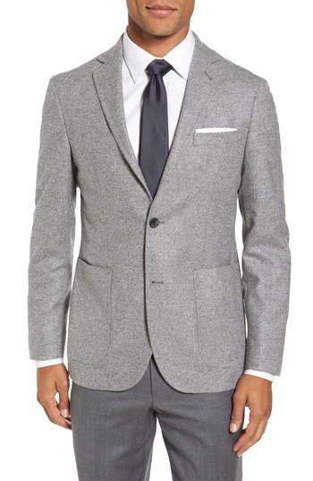 Men's Strong Suit Vantage Trim Fit Wool & Silk Blazer R - Grey