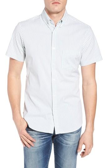 Men's Mizzen+main Eastland Short Sleeve Sport Shirt - Green