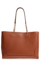 Tory Burch Marsden Pebbled Leather Tote - Brown