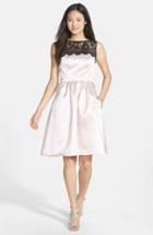 Women's After Six Sleeveless Lace & Satin Cocktail Dress