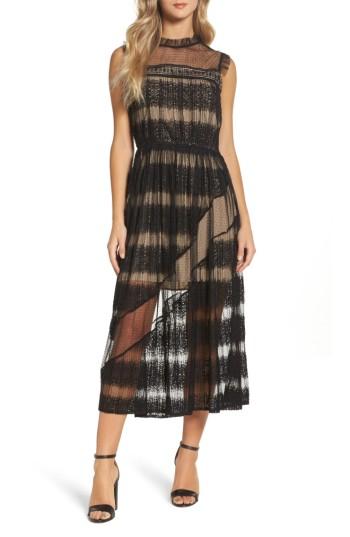 Women's Chelsea28 Mixed Media Dress - Black