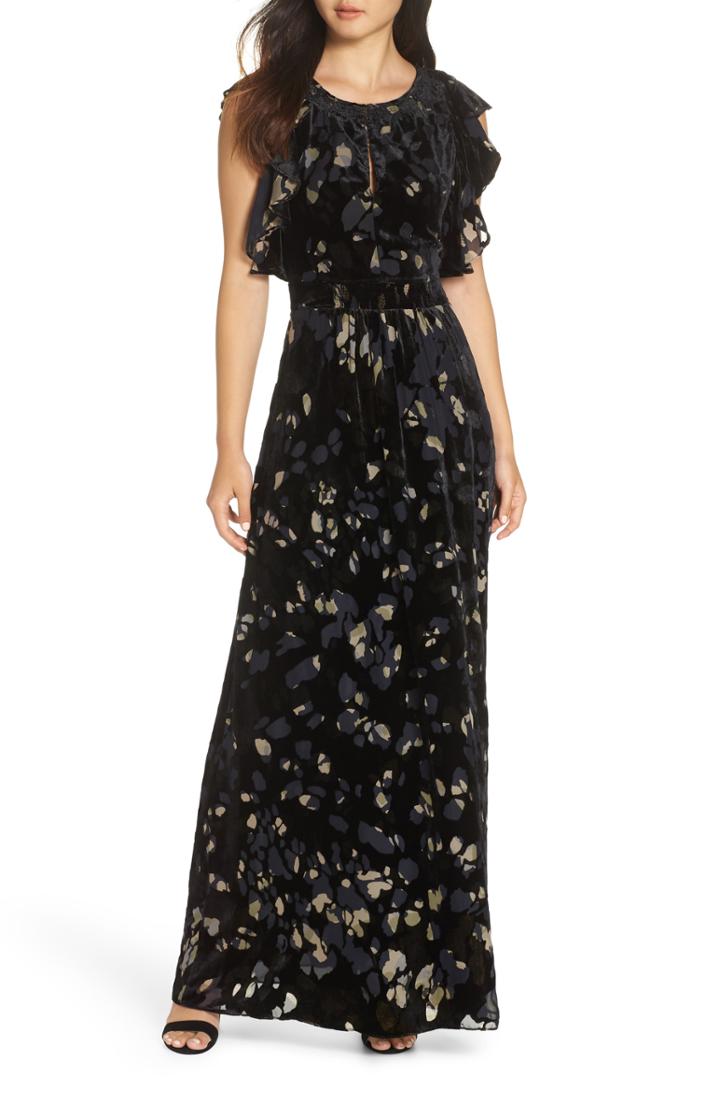 Women's Caara Velvet Maxi Dress
