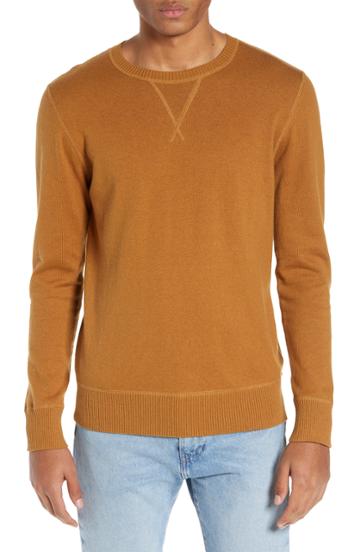 Men's Life/after/denim Tournament Slim Fit Crewneck Sweater - Yellow