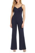 Women's 1.state Pinstripe Wide Leg Jumpsuit (similar To 14w) - Blue