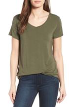 Women's Halogen Modal Jersey V-neck Tee - Yellow