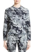 Women's Marques'almeida Floral Print Classic Fitted Denim Jacket