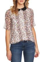 Women's Cece Puff Sleeve Floral Top, Size - Ivory