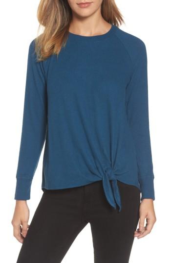 Women's Gibson Tie Front Cozy Fleece Pullover