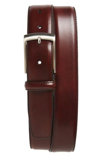 Men's Magnanni Tanning Leather Belt - Mid Brown