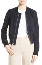 Women's Theory Daryette S Benna Suede Bomber Jacket