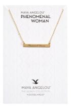 Women's Dogeared Legacy Collection - Phenomenal Women Bar Necklace