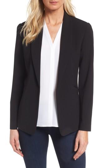 Petite Women's Vince Camuto Texture Base Blazer P - Black