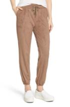 Women's Lysse Faux Suede Jogger Pants - Brown