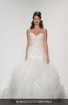 Women's Matthew Christopher 'adrianna' Embellished Strapless Tulle & Organza Gown, Size In Store Only - Pink
