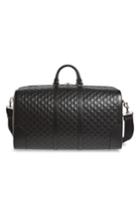 Men's Gucci Signature Strap Leather Duffel -