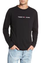 Men's Tommy Jeans Tjm Logo Graphic Long Sleeve T-shirt