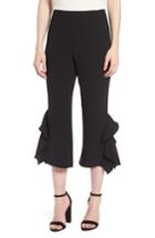Women's Chelsea28 Ruffle Crop Pants, Size - Black