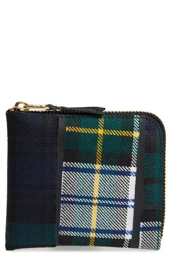 Men's Comme Des Garcons Tartan Patchwork Wallet - Green