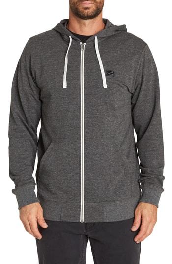 Men's Billabong All Day Zip Hoodie - Black