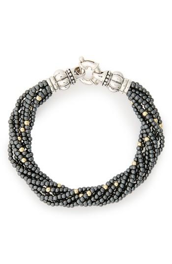Women's Lagos Caviar Icon Hematite Bracelet