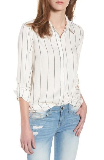 Women's Love, Fire Roll-tab Shirt - Blue