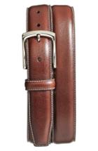 Men's Torino Belts Burnished Leather Belt - Brown