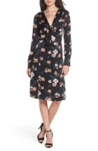 Women's Chelsea28 Long Sleeve Knot Front Dress - Black