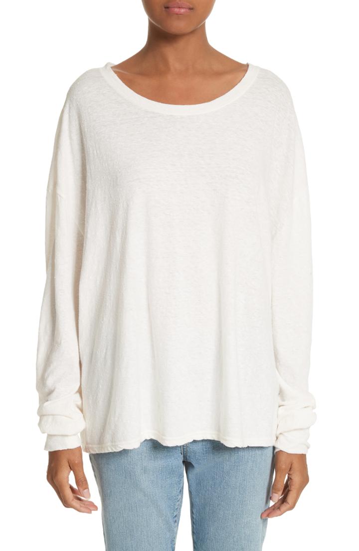 Women's Simon Miller Solano Oversize Cotton Top - White