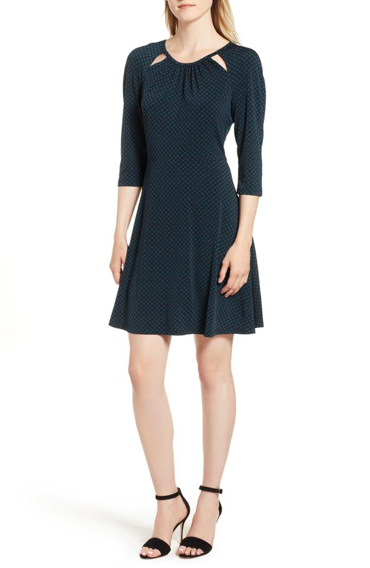 Women's Michael Michael Kors Deco Fit & Flare Dress