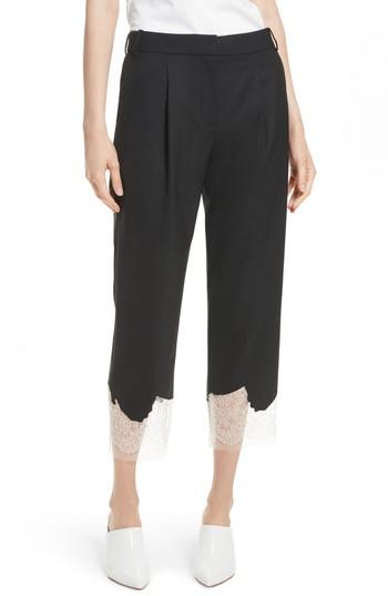 Women's Tibi Lou Lou Applique Trousers - Black