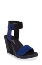 Women's Shellys London Kayleigh Wedge Sandal Eu - Blue