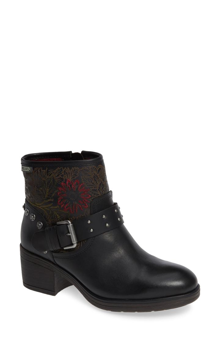 Women's Pikolinos Lyon Embroidered Engineer Bootie Us / 41eu - Black