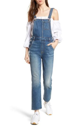 Women's 7 For All Mankind Edie Denim Overalls - Blue