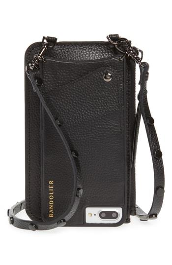 Bandolier Jane Leather Iphone 7/8 & 7/8 Crossbody Case - Black