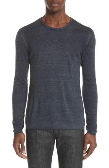 Men's John Varvatos Silk & Cashmere Sweater - Blue