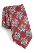 Men's Nordstrom Men's Shop Shaw Floral Silk Tie, Size - Red