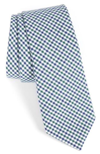 Men's 1901 Plaid Cotton Tie, Size - Green