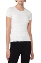 Women's Akris Punto Smocked Ruffle Jersey Top - White